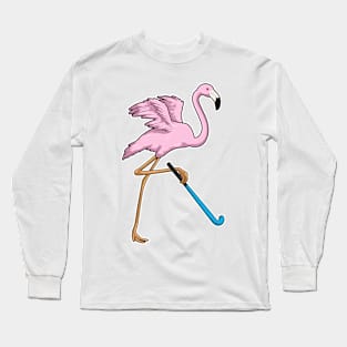 Flamingo Hockey Hockey bat Long Sleeve T-Shirt